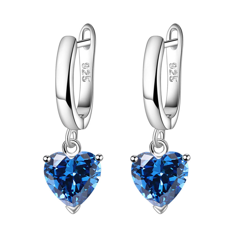 Wholesale Valentine's Day Love Zircon Necklace Earrings Ring Set